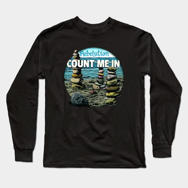 Band Album Rebelution Long Sleeve T-Shirt by trippy illusion